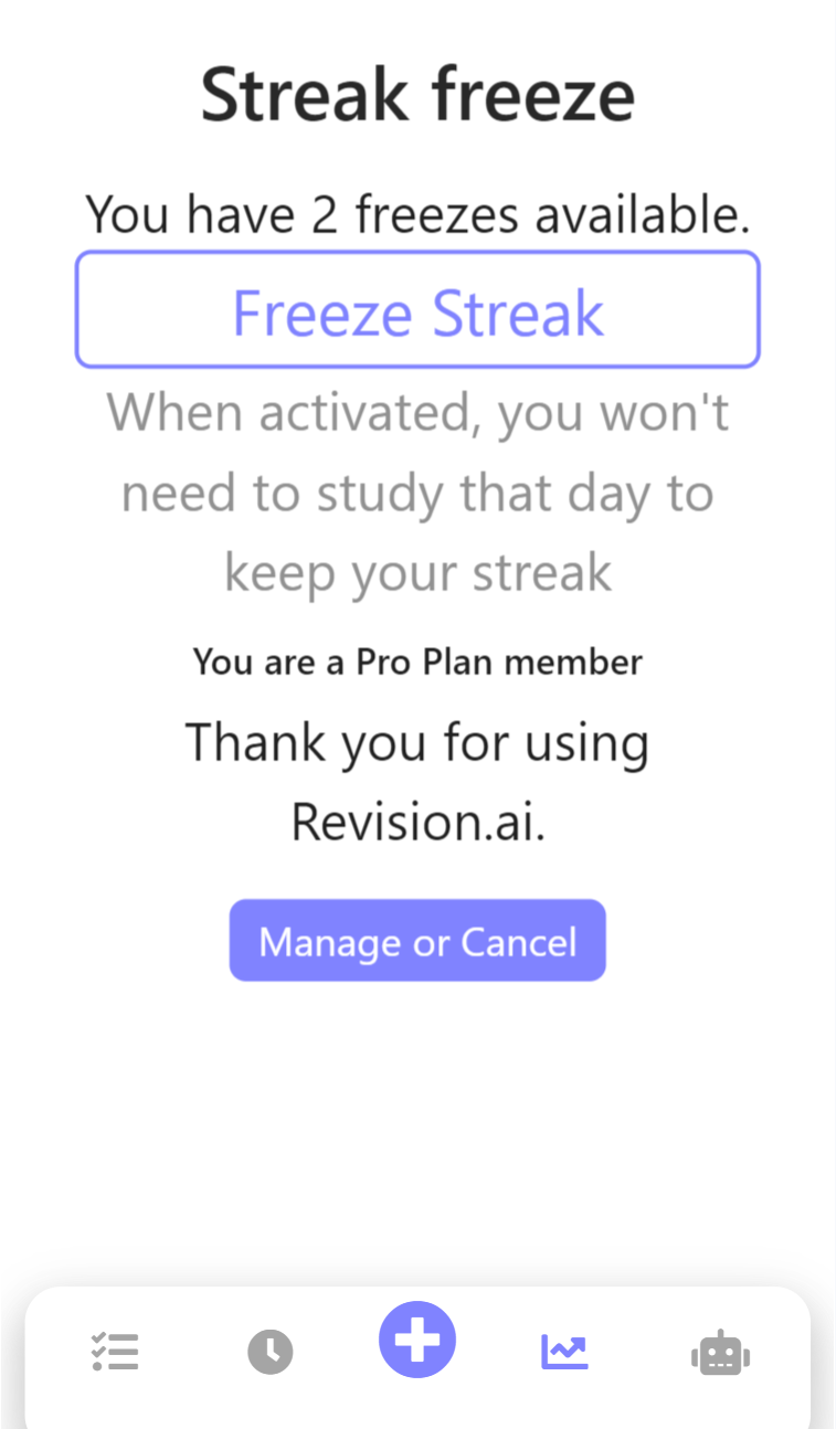 On Mobile, go to the progress page, then scroll down