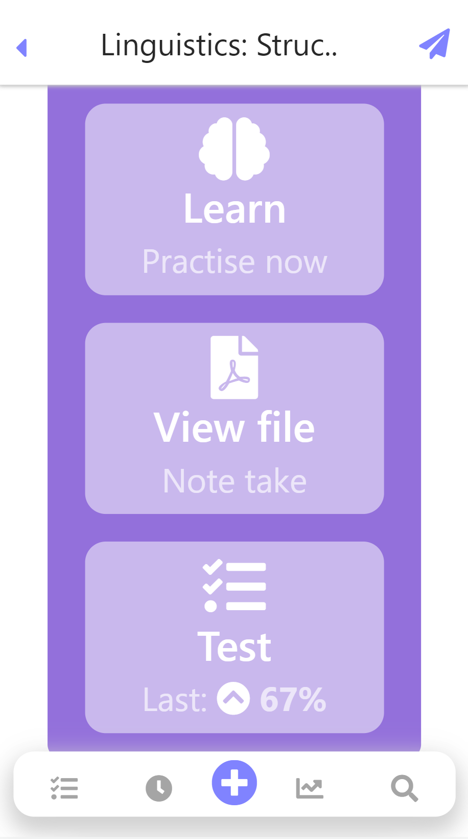 The Revision.ai quiz app shows options to study with Flashcards, in a Learn mode. The app can read text and uses audio and visual feedback.